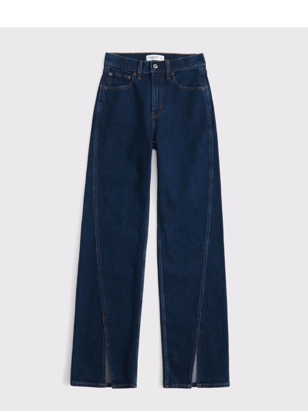 NWT Abercrombie 90s Relaxed Split Hem Jeans